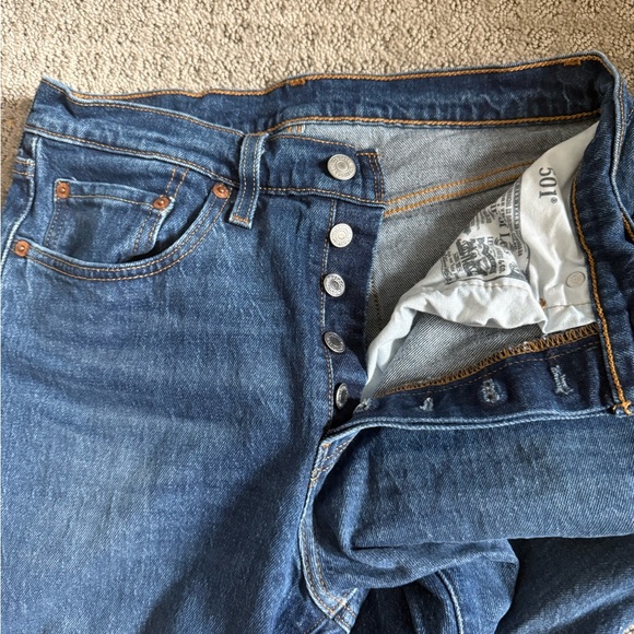 Levi's Straight Fit Denim Jeans - Deep Blue - Picture 4 of 8